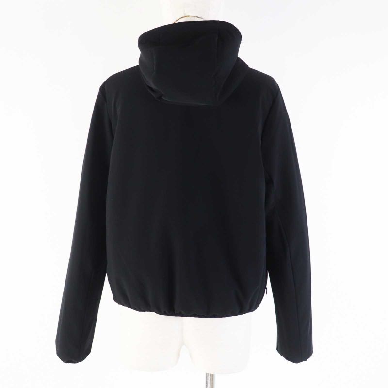 CHANEL P70625 Total Pattern/none Ground Hooded Reversible Down Jacket Black