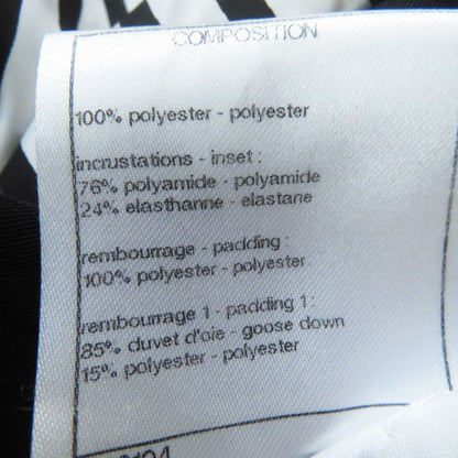 CHANEL P70625 Total Pattern/none Ground Hooded Reversible Down Jacket Black