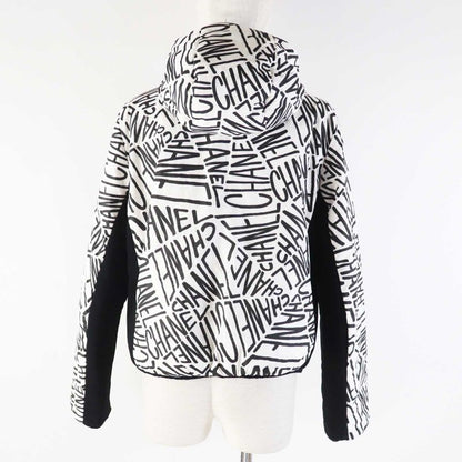 CHANEL P70625 Total Pattern/none Ground Hooded Reversible Down Jacket Black