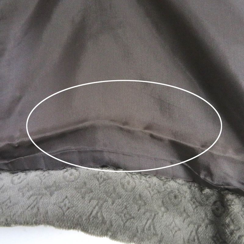 Louis Vuitton Cotton Monogram Embossed Single Velour Jacket Tailored Jacket