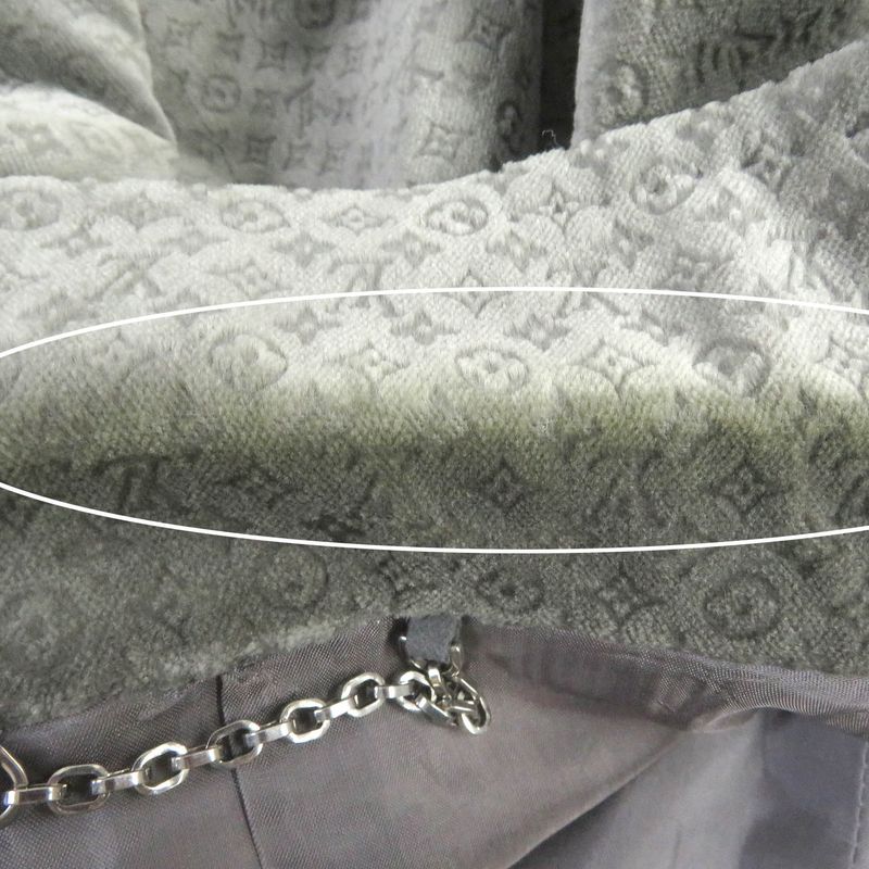 Louis Vuitton Cotton Monogram Embossed Single Velour Jacket Tailored Jacket