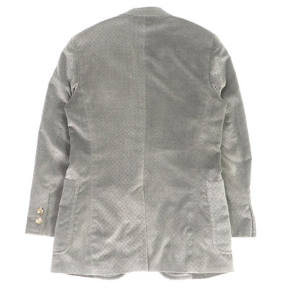 Louis Vuitton Cotton Monogram Embossed Single Velour Jacket Tailored Jacket