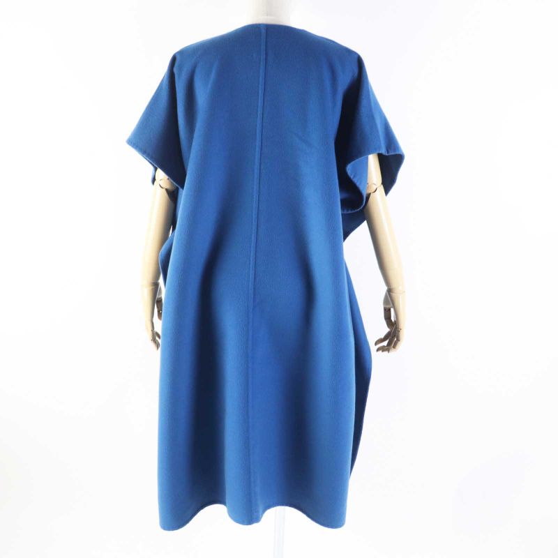 Hermes 2e0136dg 100% Cashmere Silver Hardware Serie Button Belted Collarless