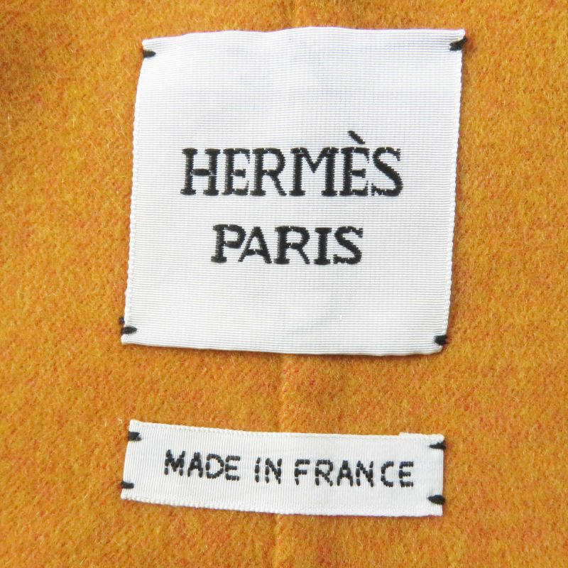 Hermes 2023 3e0105dc Cashmere Wool W Face Hooded Zip Up Long Coat Brown