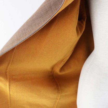 Hermes 2023 3e0105dc Cashmere Wool W Face Hooded Zip Up Long Coat Brown