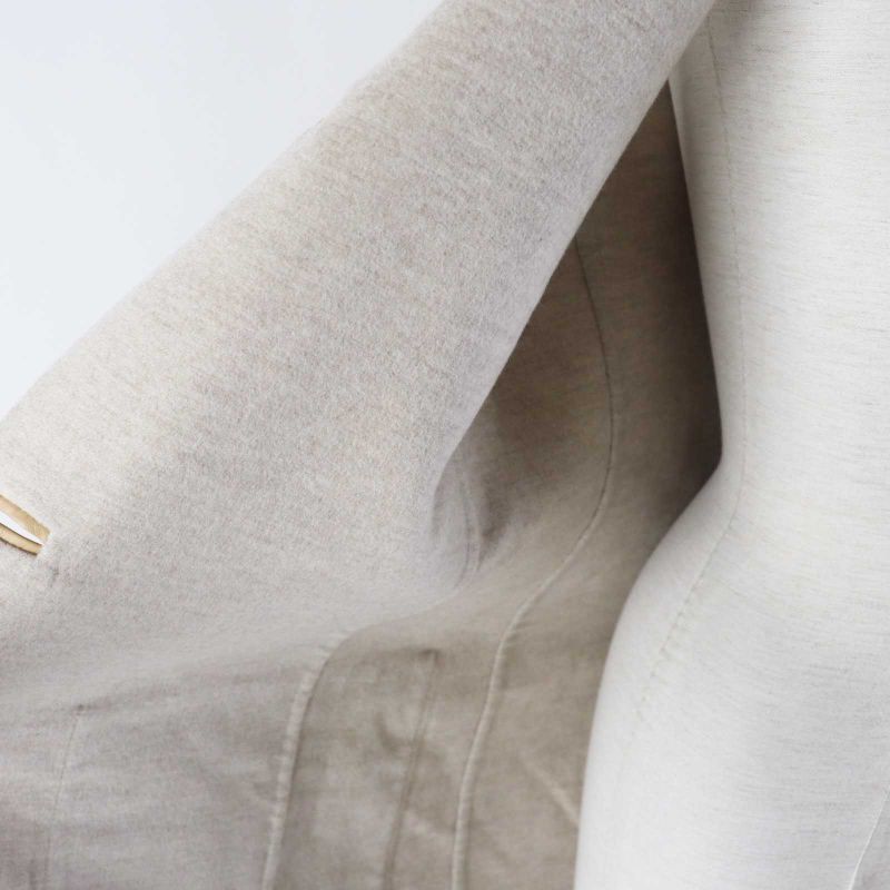 Hermes 3e0223dz 100% Cashmere Silver Hardware Lamb Leather Long Length Gilet/ves