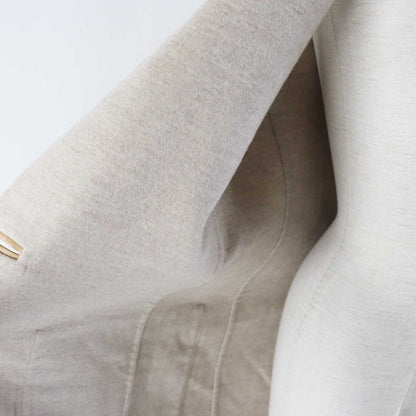 Hermes 3e0223dz 100% Cashmere Silver Hardware Lamb Leather Long Length Gilet/ves