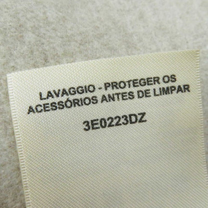 Hermes 3e0223dz 100% Cashmere Silver Hardware Lamb Leather Long Length Gilet/ves