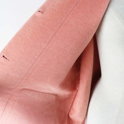 Hermes 22 Years 2h0122db 100% Baby Cashmere Double Face No Collar With Belt