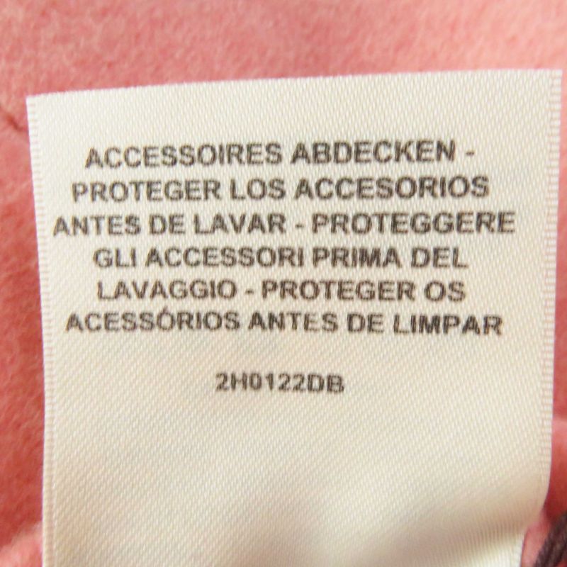 Hermes 22 Years 2h0122db 100% Baby Cashmere Double Face No Collar With Belt