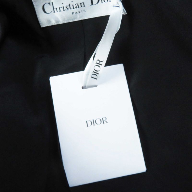 Christian DIOR 24 Years 421v27a1761 Virgin Wool & Cotton Boucles Logo Button