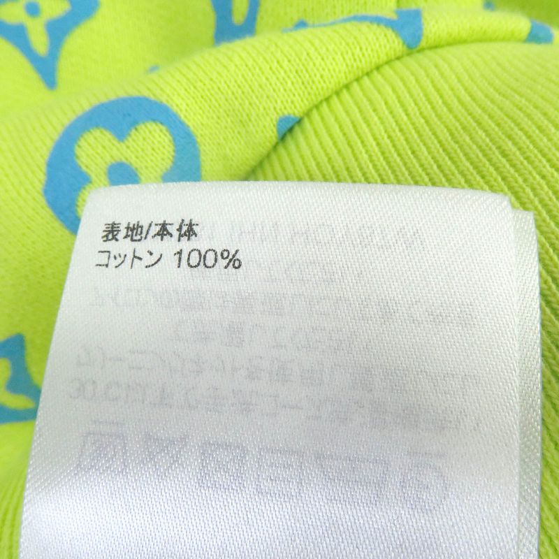 Louis Vuitton 2023 Hoy87w Cotton Monogram Crew Neck Sweatshirt Yellow Green L