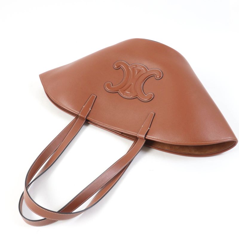 Celine 196953du3.04lu Cuir Triomphe Coufant Medium Tote Bag Tan Smooth Calfskin