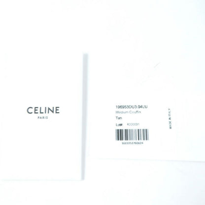 Celine 196953du3.04lu Cuir Triomphe Coufant Medium Tote Bag Tan Smooth Calfskin
