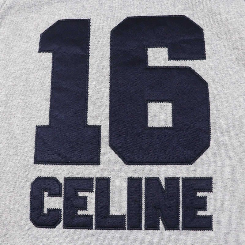 Celine 2x83d670q 100% Cotton 16 Patches Oversized Hoodie Dress/cut Off Dress