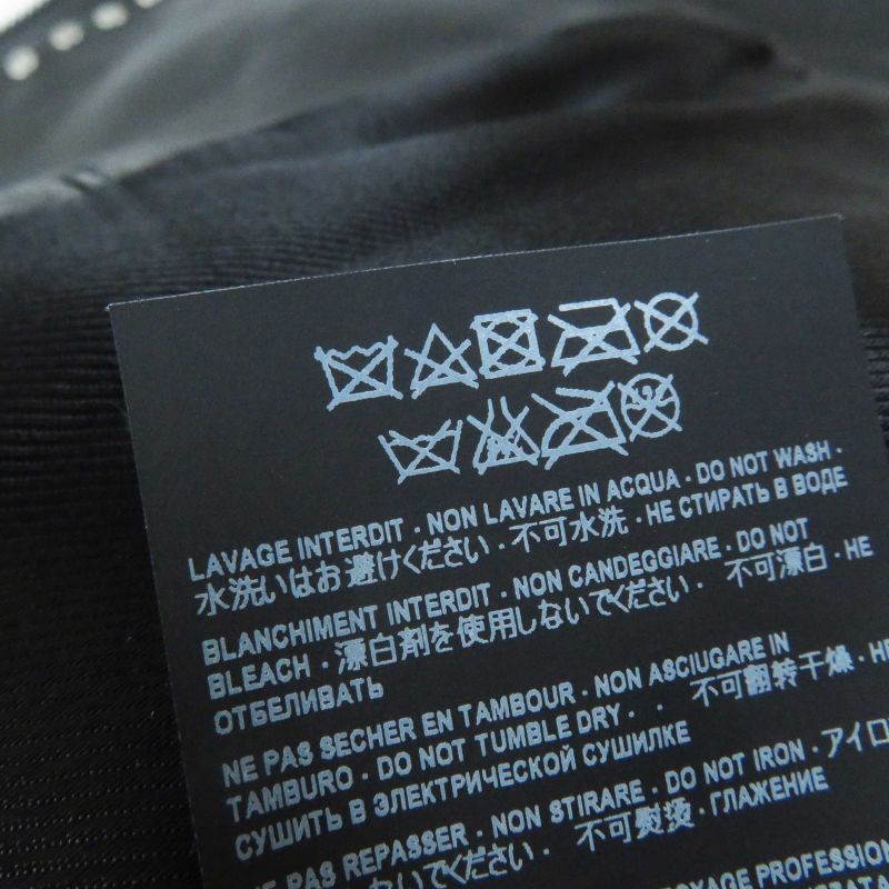 Saint Laurent Paris 18AW 530735 Multi Pin Badge And Studded Motorcycle Leather