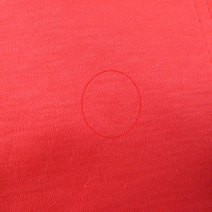 Hermes 100% Cotton Leather Short Sleeve Zip Up Hoodie Outerwear Orange 34 Made