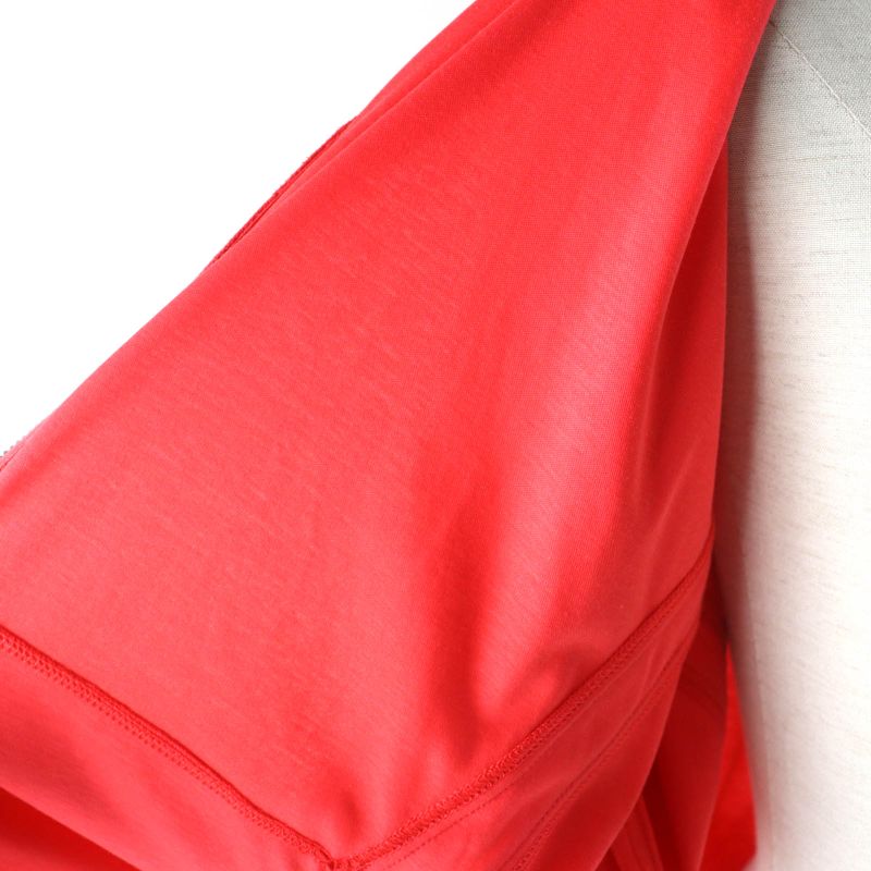 Hermes 100% Cotton Leather Short Sleeve Zip Up Hoodie Outerwear Orange 34 Made