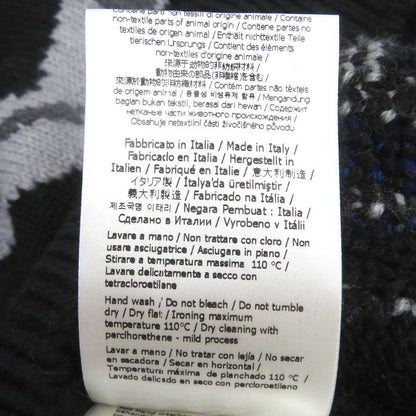 Fendi 21AW Fzx013 100% Virgin Wool FF Fragment Logo Allover Pattern Crew Neck