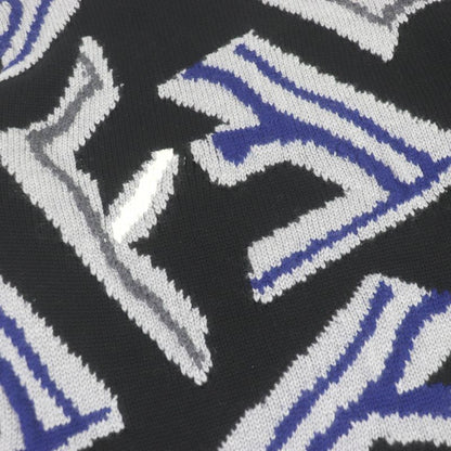 Fendi 21AW Fzx013 100% Virgin Wool FF Fragment Logo Allover Pattern Crew Neck