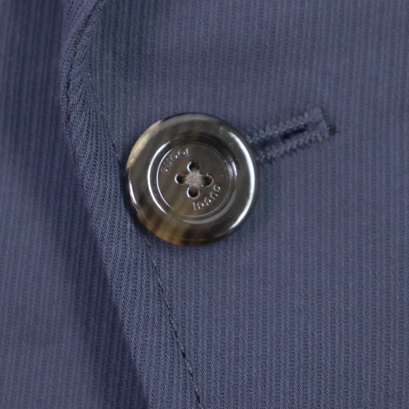  Gucci 751155 Cotton Formal Jacket With Web Stripe Detail Sherry Line Tailored