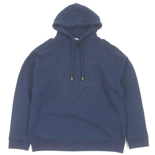 LOEWE 24SS H526y25x39 Cotton Anagram Embroidery Relaxed Fit Hoodie Pullover
