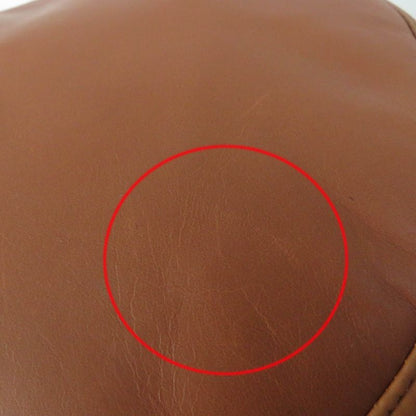 Hermes Calf Leather 100% Cashmere Piping H Embroidered Bucket Hat Brown Ivory