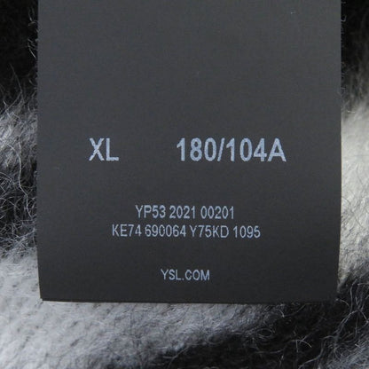 Saint Laurent Paris 21AW 690064 Mohair Patchwork Jungle Safari Knit Cardigan