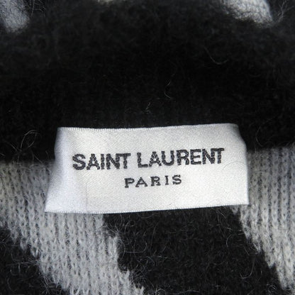 Saint Laurent Paris 21AW 690064 Mohair Patchwork Jungle Safari Knit Cardigan