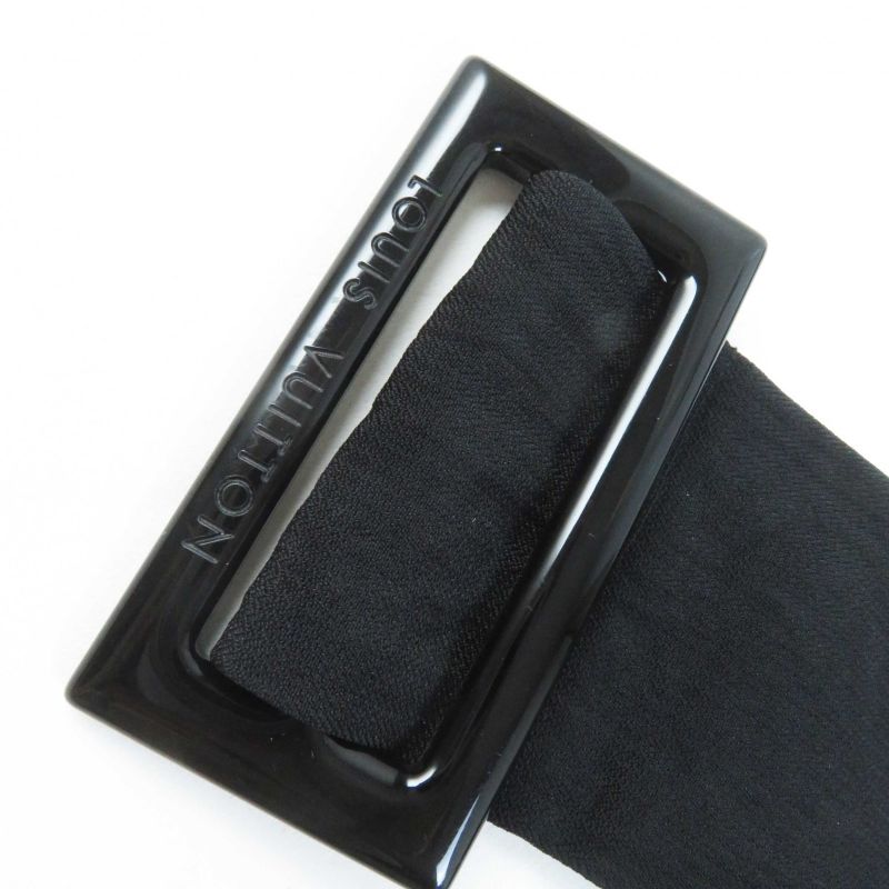 Louis Vuitton Silk-blend Monogram Trench Coat Black 34 Made In France Genuine