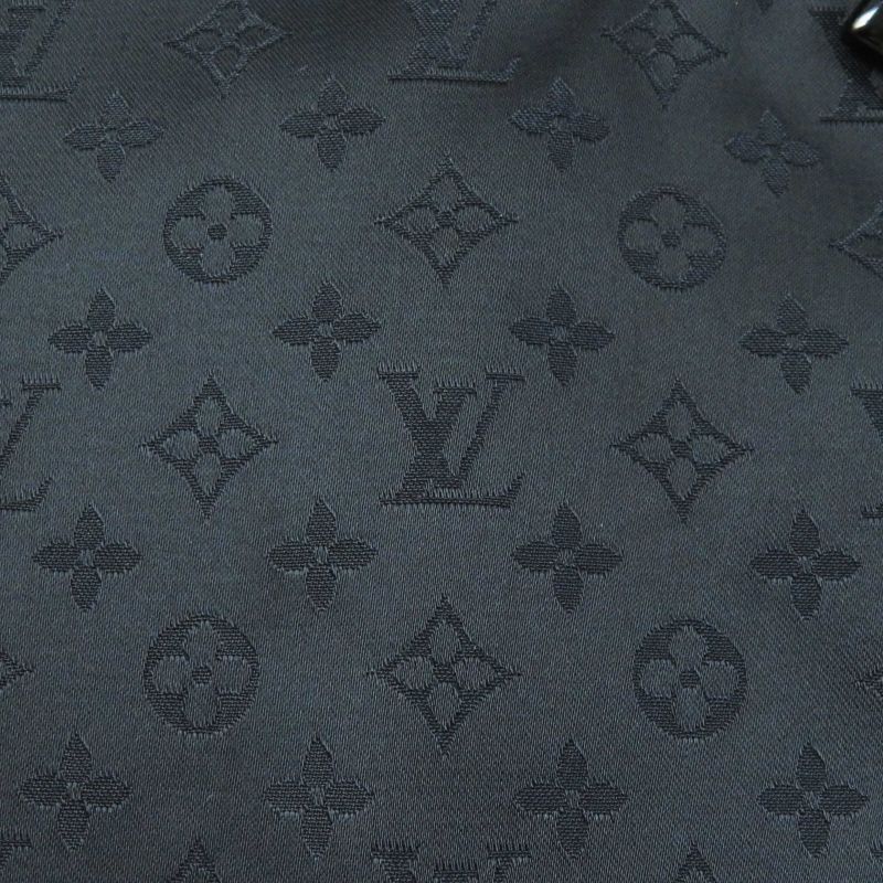 Louis Vuitton Silk-blend Monogram Trench Coat Black 34 Made In France Genuine