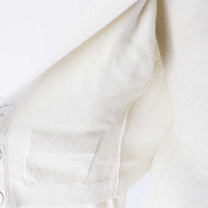 CHANEL P73102 Cashmere Long Sleeve Knit Cardigan With Decorative Coco Mark