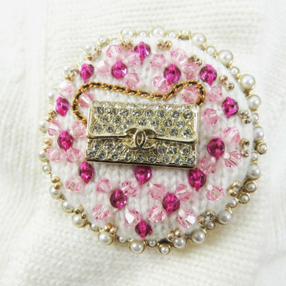 CHANEL P73102 Cashmere Long Sleeve Knit Cardigan With Decorative Coco Mark