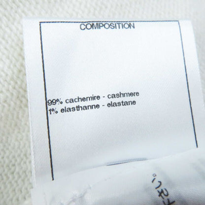 CHANEL P73102 Cashmere Long Sleeve Knit Cardigan With Decorative Coco Mark