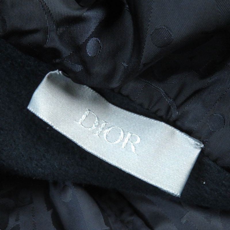 DIOR Christian DIOR Homme 113j406a0531 100% Cotton Oblique Nylon Hooded Half-zip Layered