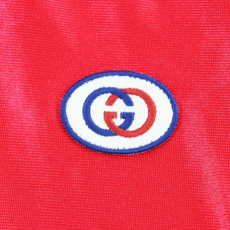 Gucci 21AW 653373 Side Web Lines Shiny Jersey Pullover Hoodie With Interlocking