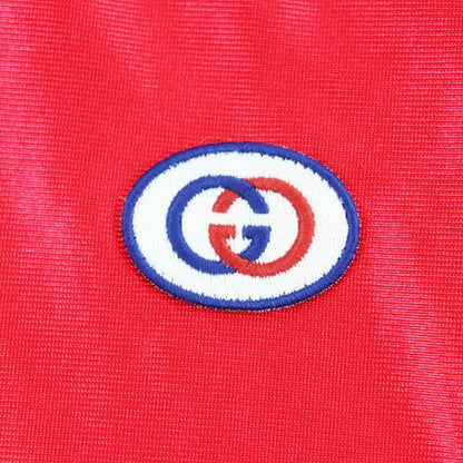 Gucci 21AW 653373 Side Web Lines Shiny Jersey Pullover Hoodie With Interlocking