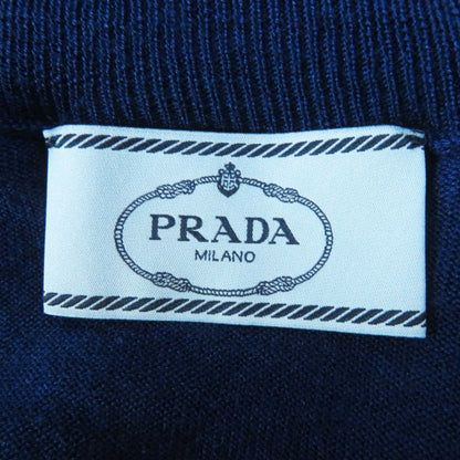 Prada 18 P24i0f Wool Silk Collar Ruffle Short Sleeve Knit/ Short Sleeve Knit