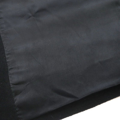 Gucci 439365 100% Wool Logo Buttons Winged Oversized Chester Coat Black 44