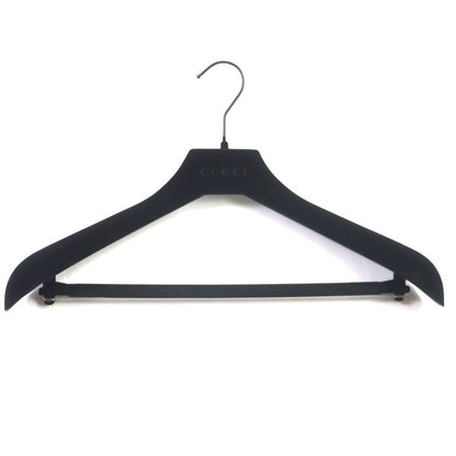 Gucci 439365 100% Wool Logo Buttons Winged Oversized Chester Coat Black 44