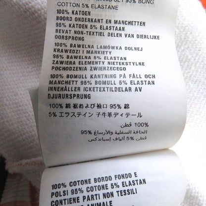 Prada 21SS 134628 100% Cotton Allover Triangle Logo Pullover Hoodie Orange M