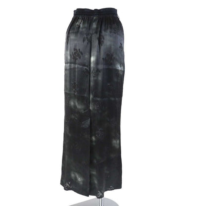 CHANEL 22AW P73038 Métiers D'art Collection Silk Satin Coco Mark Long Skirt