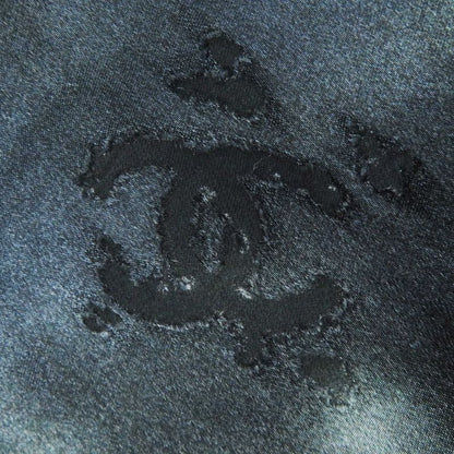 CHANEL 22AW P73038 Métiers D'art Collection Silk Satin Coco Mark Long Skirt