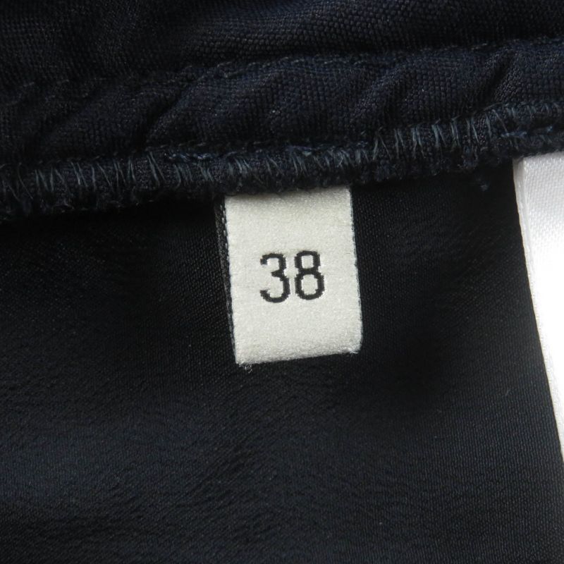 Gucci 493591 Silk Blend Velour Pants Bottoms With Bijoux Navy 36 Made In Italy