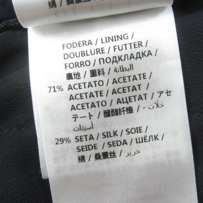 Gucci 493591 Silk Blend Velour Pants Bottoms With Bijoux Navy 36 Made In Italy