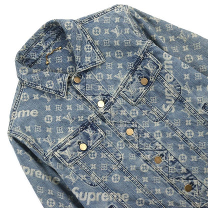 Louis Vuitton Supreme Hda91wall Cotton 100% Cowhide Monogram Logo Allover
