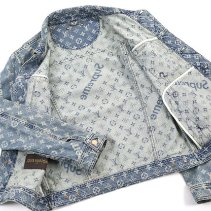 Louis Vuitton Supreme Hda91wall Cotton 100% Cowhide Monogram Logo Allover