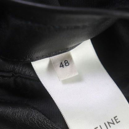 Celine 20SS 2e467297d Eddie Period Washed Calfskin Riders Jacket Black 48 Made