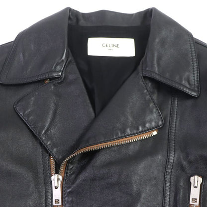 Celine 20SS 2e467297d Eddie Period Washed Calfskin Riders Jacket Black 48 Made