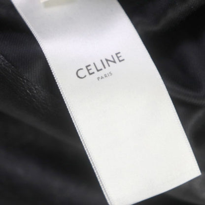 Celine 20SS 2e467297d Eddie Period Washed Calfskin Riders Jacket Black 48 Made